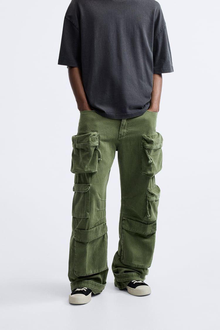 Zara ZARA PANTS CARGO WITH UTILITY POCKETS Grailed