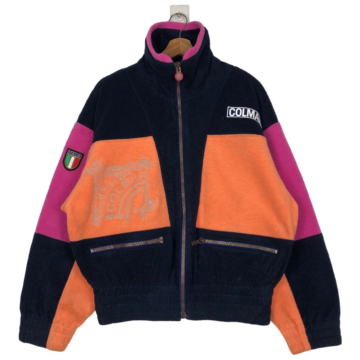 Japanese Brand 🔥Vintage Fleece Jacket Colmar Anorak Colour Block Size US M / EU 48-50 / 2 - 1 Thumbnail