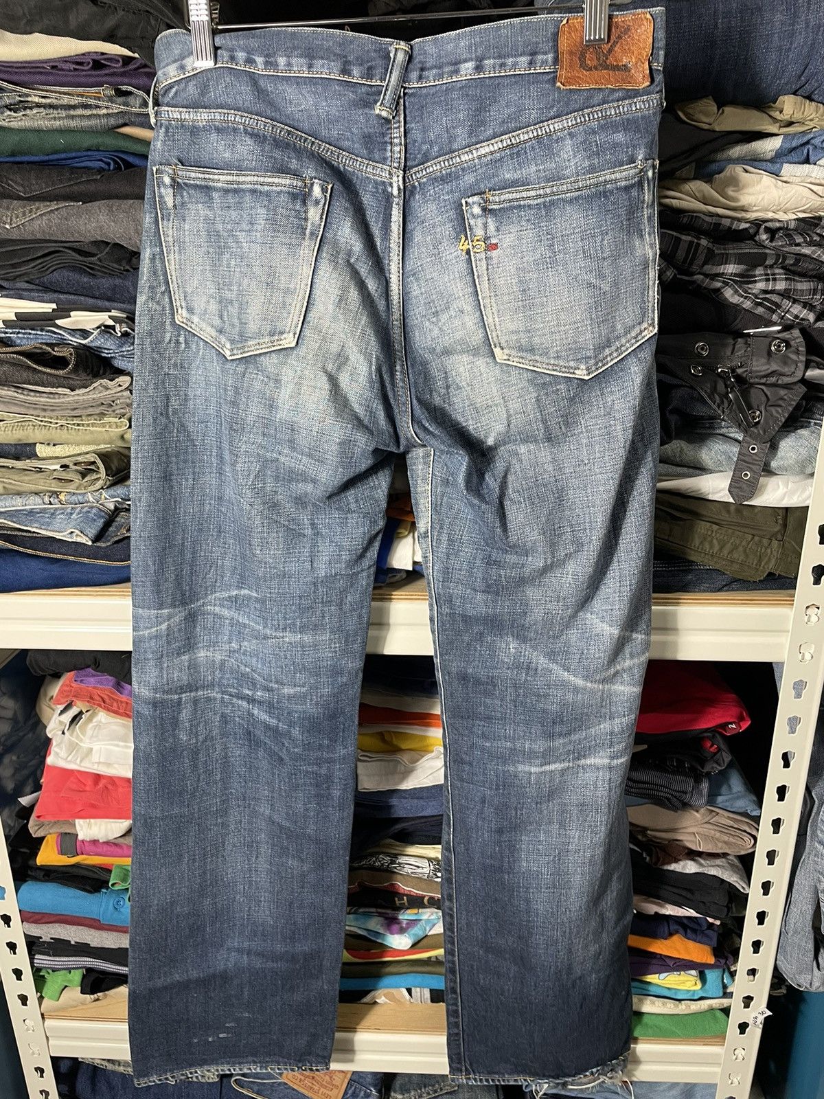 45rpm Vintage 45 RPM Japanese Jeans Size US 31 - 3 Thumbnail