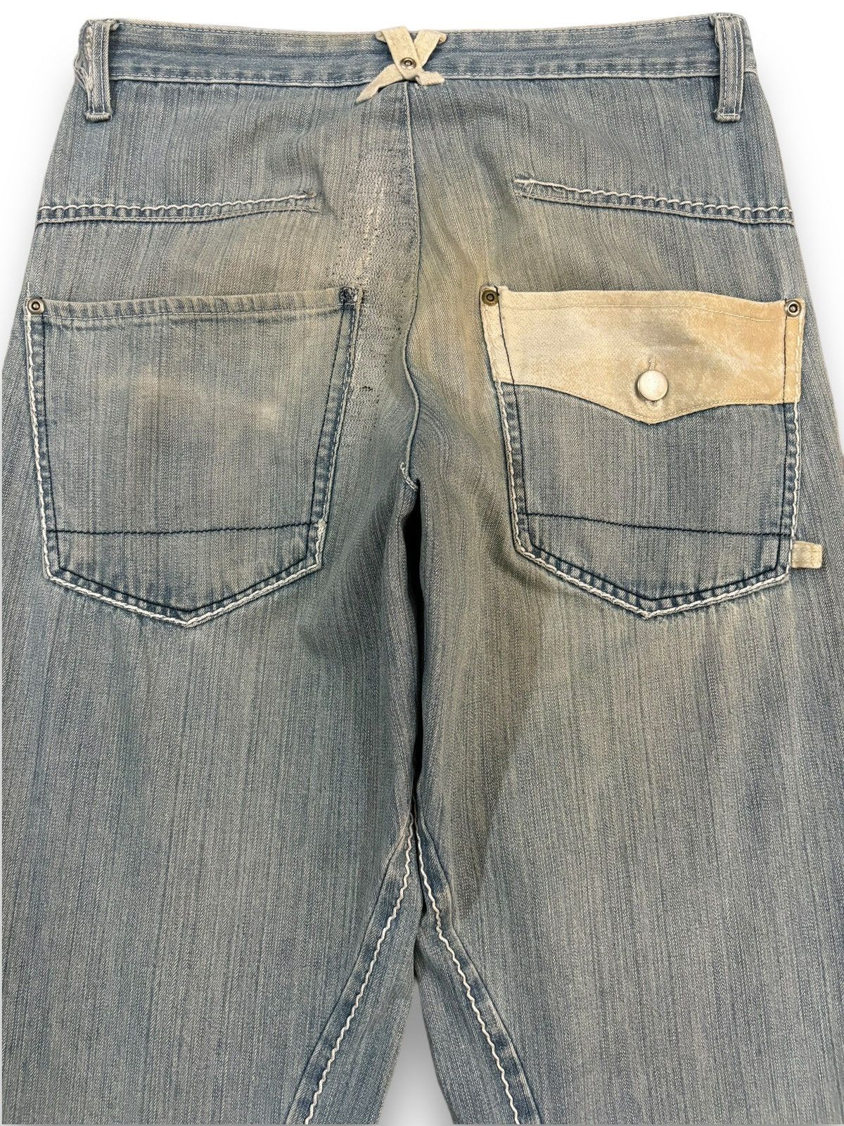 Blue Blue Japan Vintage Japanese Brand Rusty Blue Wash Loose Fit Jeans Size US 30 / EU 46 - 10 Thumbnail