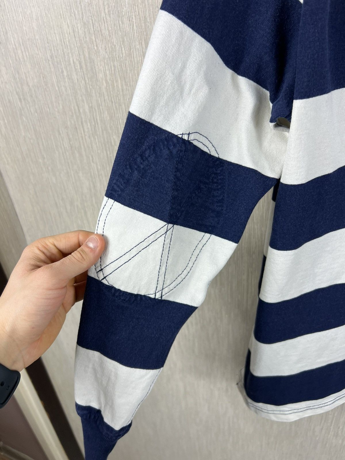 Polo Ralph Lauren Vintage 90s Polo Ralph Lauren striped golf hoodie chest logo Size US XL / EU 56 / 4 - 23 Thumbnail