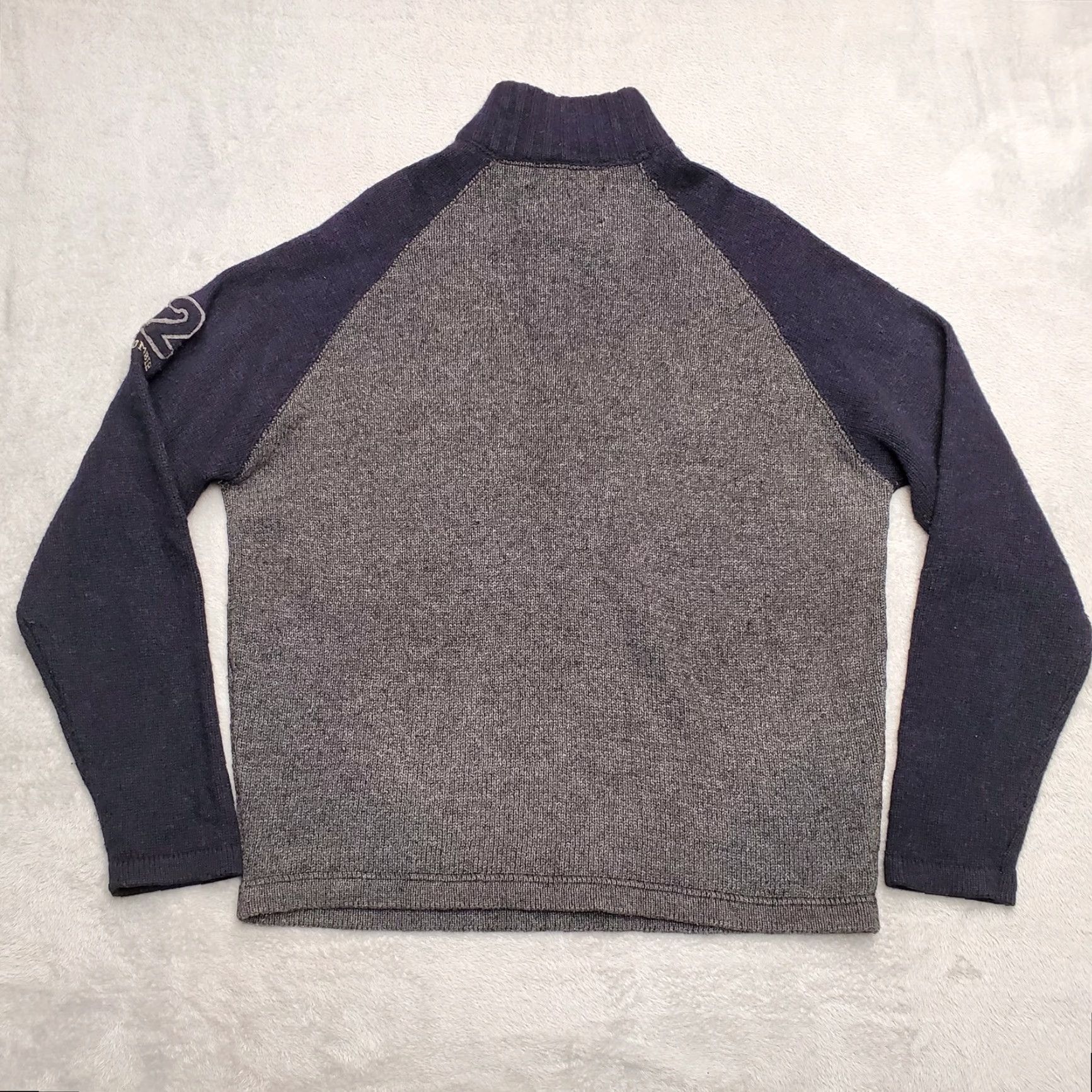 Abercrombie & Fitch VINTAGE Abercrombie Fitch Sweater Men XL Gray Wool Blend 1/4 Zip Casual 92 Patch Size US XL / EU 56 / 4 - 7 Thumbnail