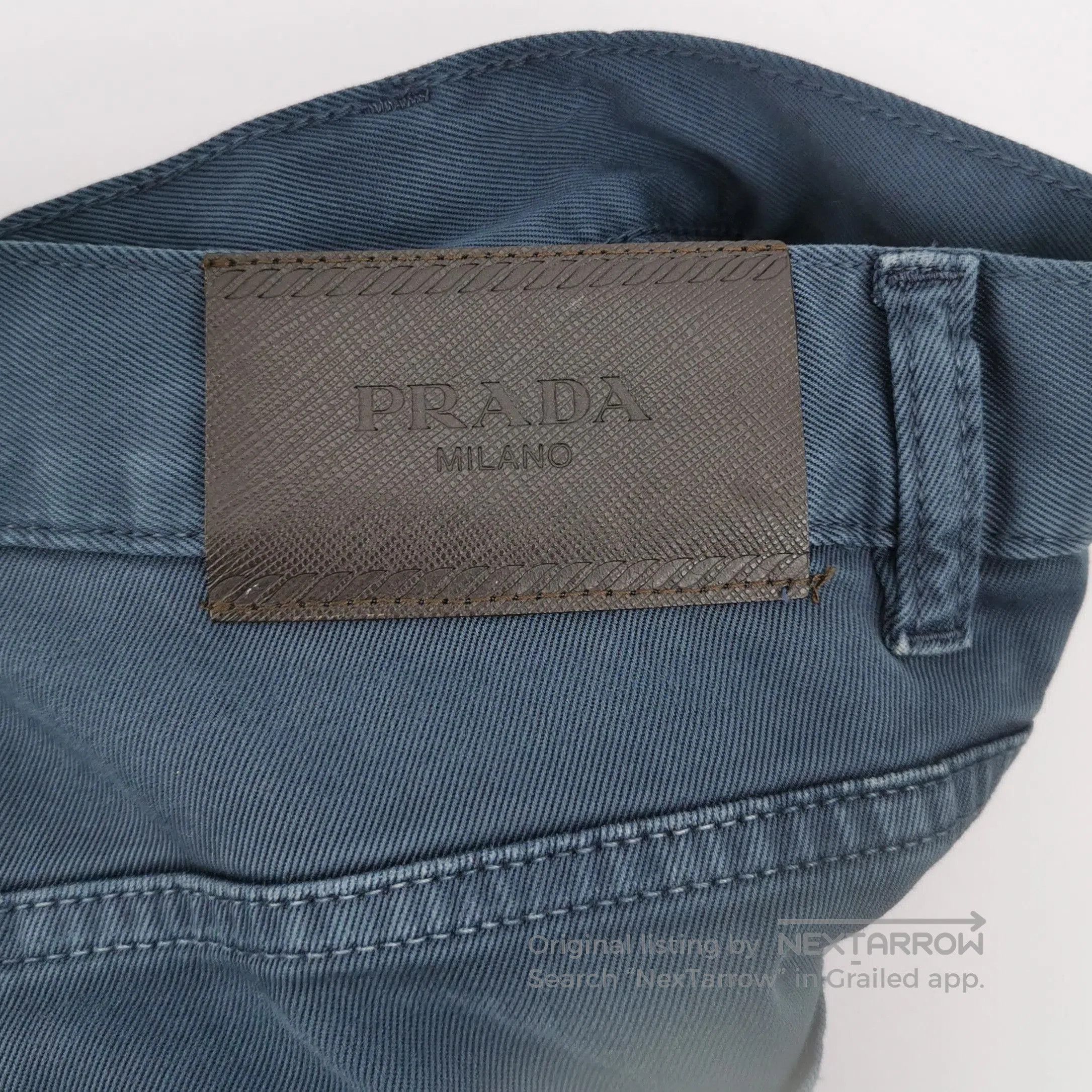 Prada Prada Slim Fit Cotton Long Pants Size 32 . Size 31" - 3 Thumbnail