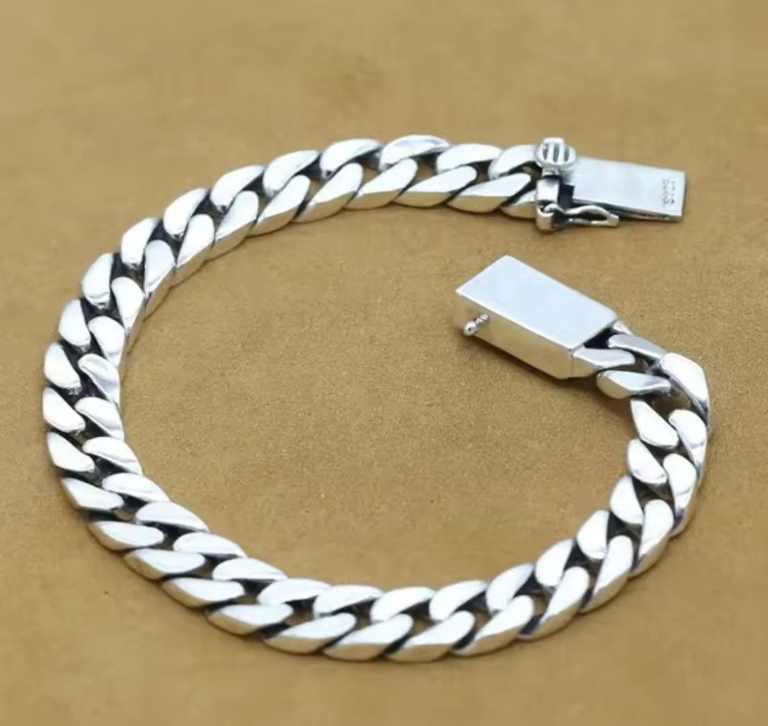 Other Bling Lux Silver Link Hip Hop Bracelet 20cm Size ONE SIZE - 2 Thumbnail