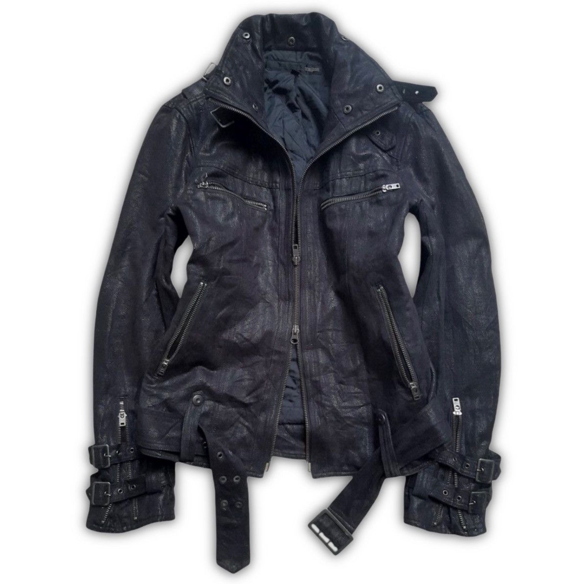 Schlussel leather jacket