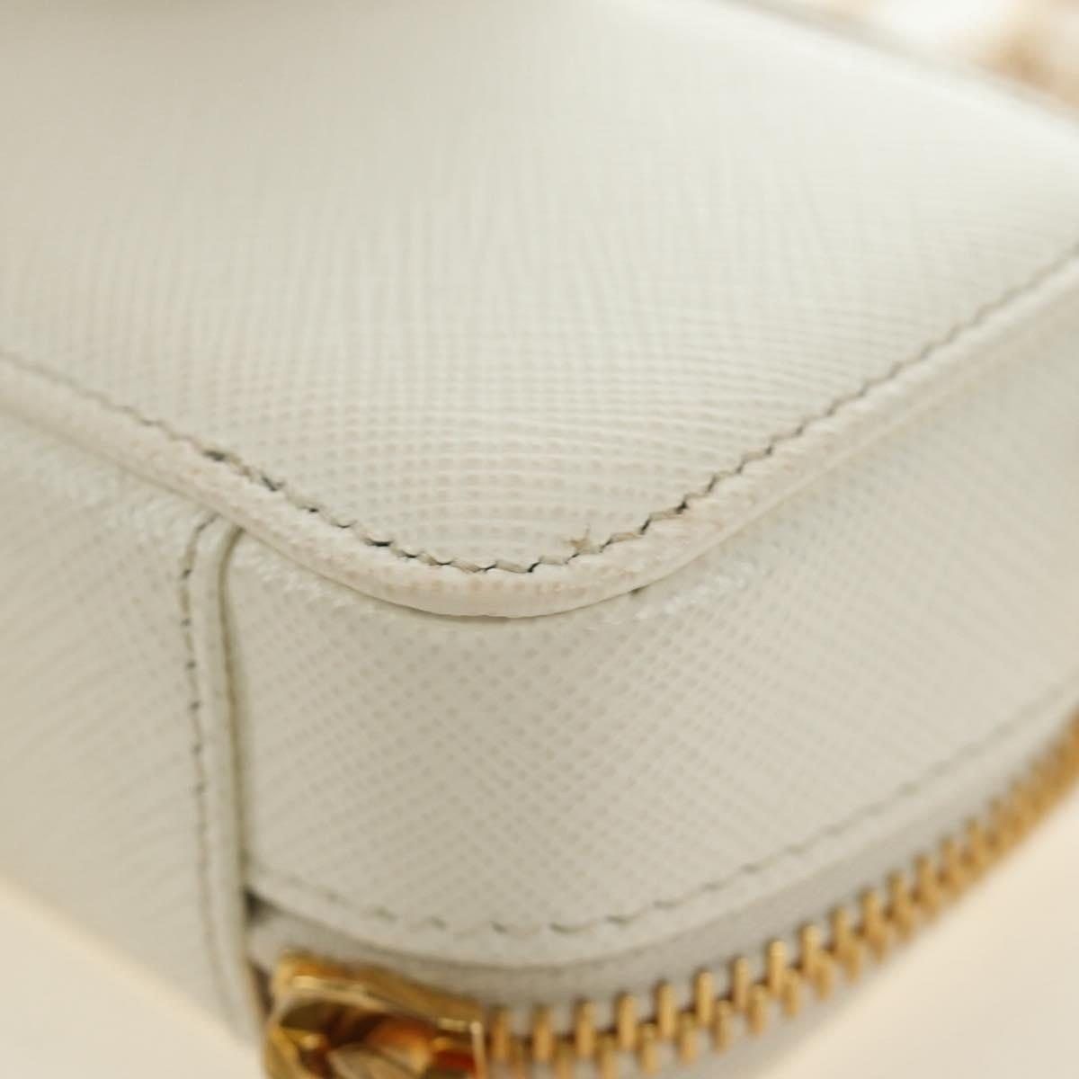 Prada Prada Leather Chain Mini Shoulder Bag White Size ONE SIZE - 8 Thumbnail