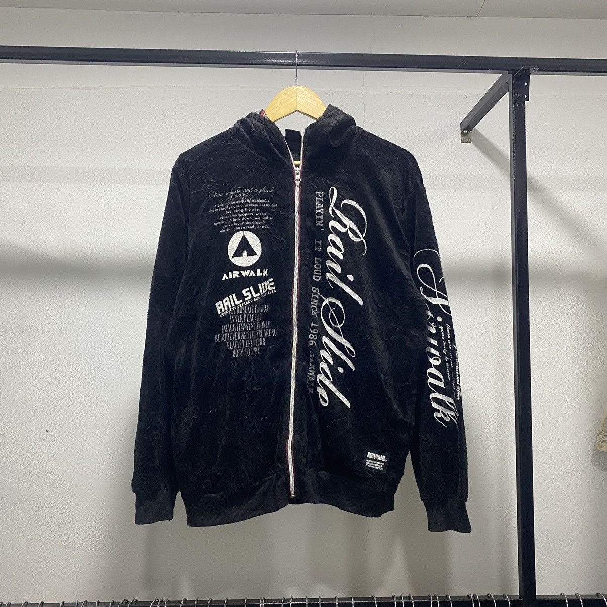 Japanese Brand Sick☠️ Airwalk Poem Wording Zipper Hoodie Punk Grunge LGB Size US L / EU 52-54 / 3 - 1 Thumbnail