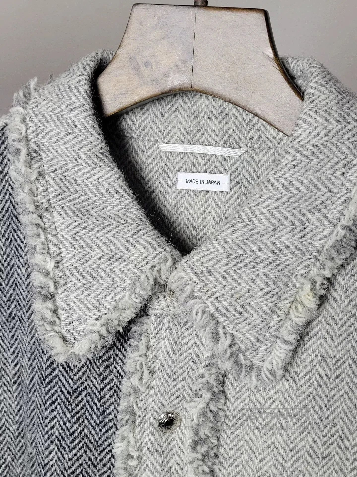 Thom Browne Thom Browne Frayed Panel Shirt Jacket. Size US L / EU 52-54 / 3 - 3 Thumbnail