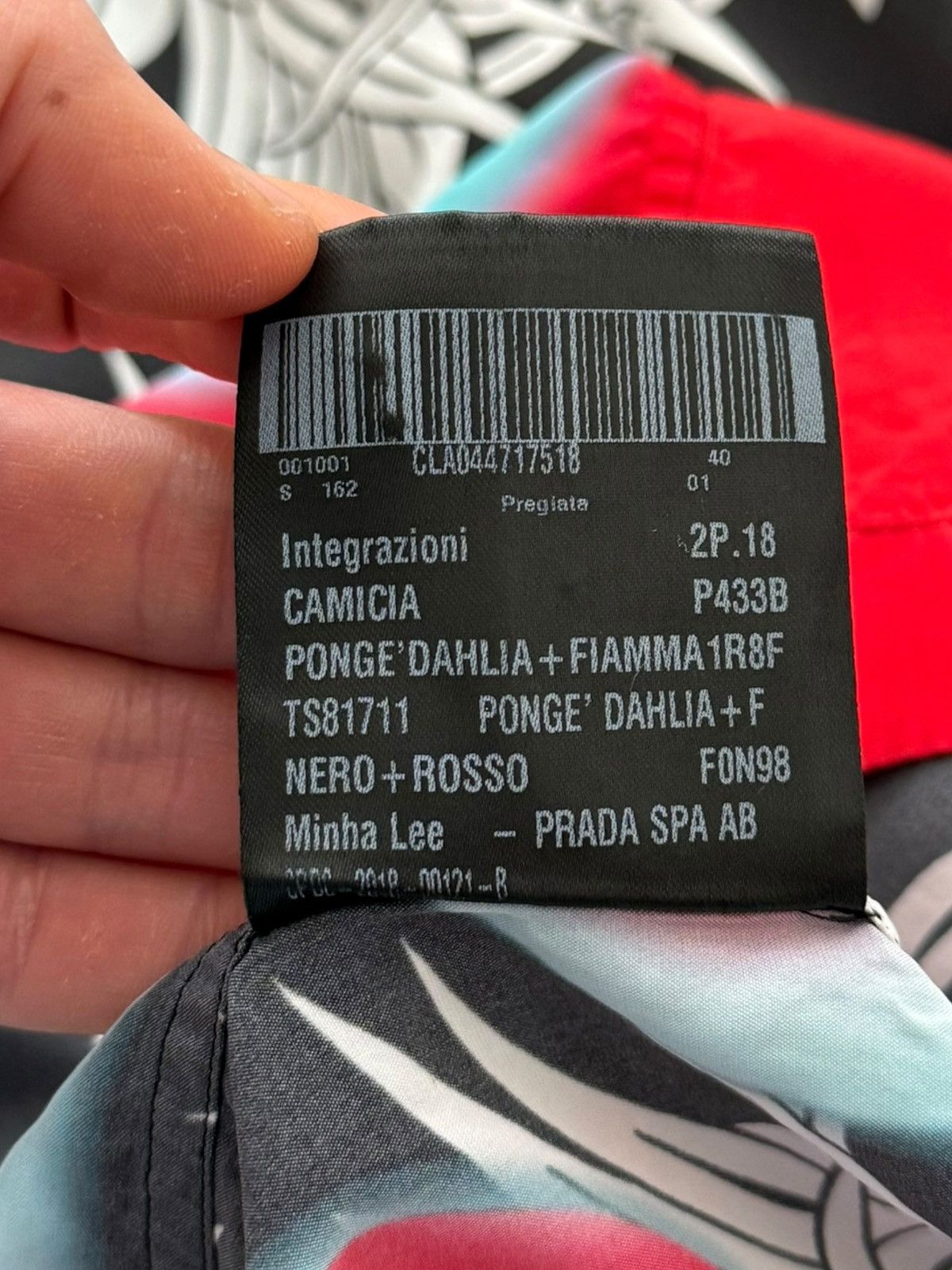 Prada Sample? Rare Viscose Version Flaming Camp Shirt Size US L / EU 52-54 / 3 - 9 Thumbnail