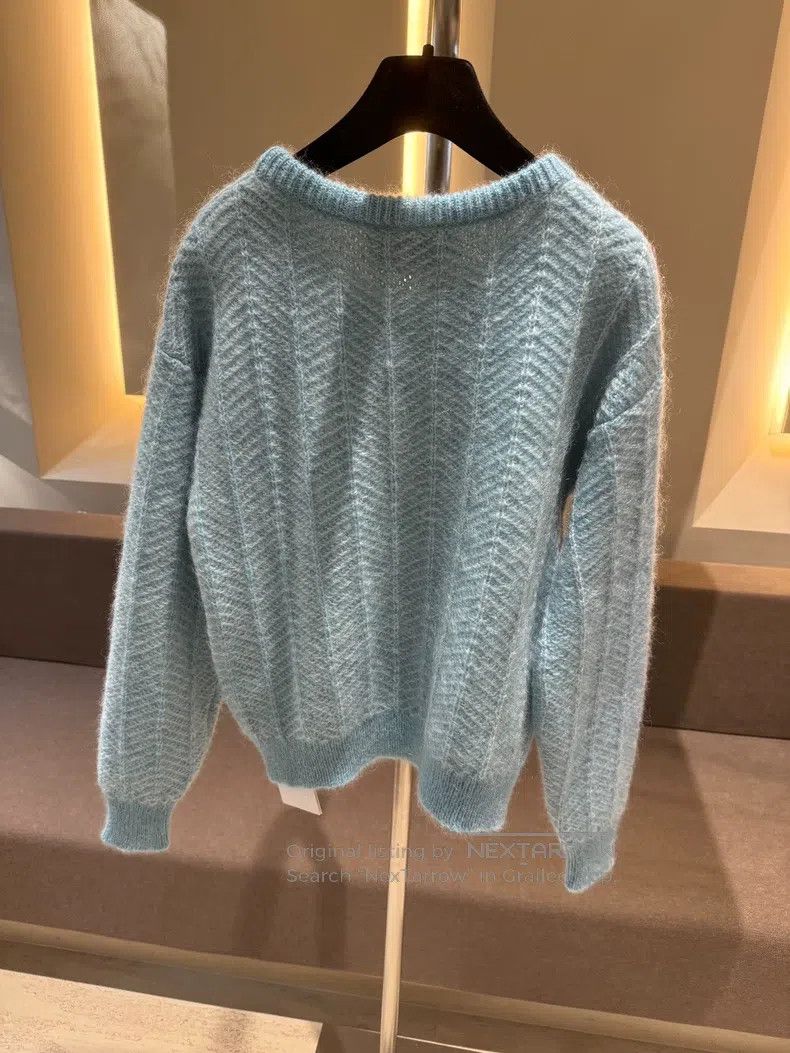 Gucci Gucci Chicken Broken Shell Blue Silhouette Sweater Size XS / US 0-2 / IT 36-38 - 6 Thumbnail