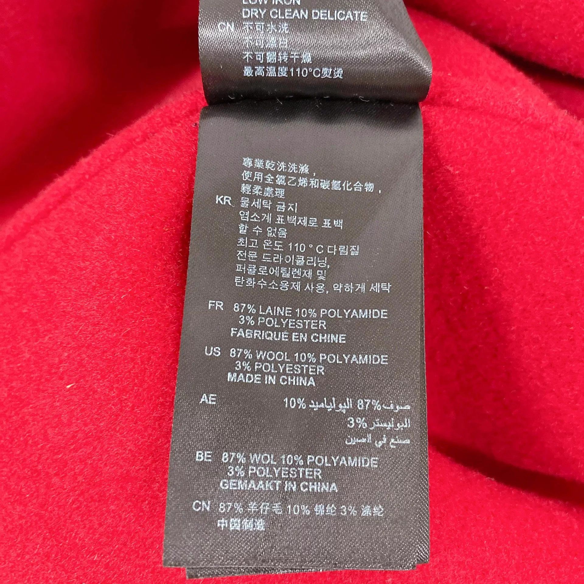 Sandro Sandro Red Wool Coat Size 36 Size XS / US 0-2 / IT 36-38 - 6 Thumbnail