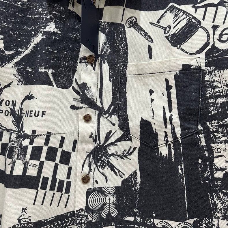 Louis Vuitton Louis Vuitton Toolbox Full of Patterns Short Sleeve Denim Size US S / EU 44-46 / 1 - 2 Thumbnail