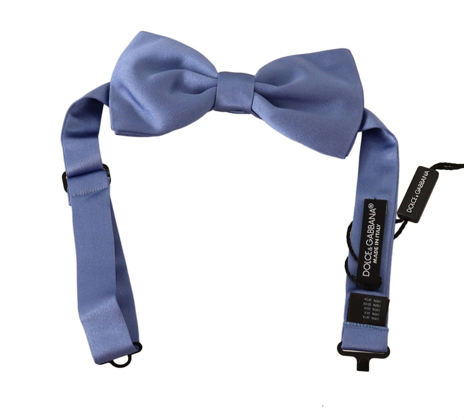 Dolce & Gabbana Elegant Purple Silk Bow Men's Tie Size ONE SIZE - 1 Thumbnail