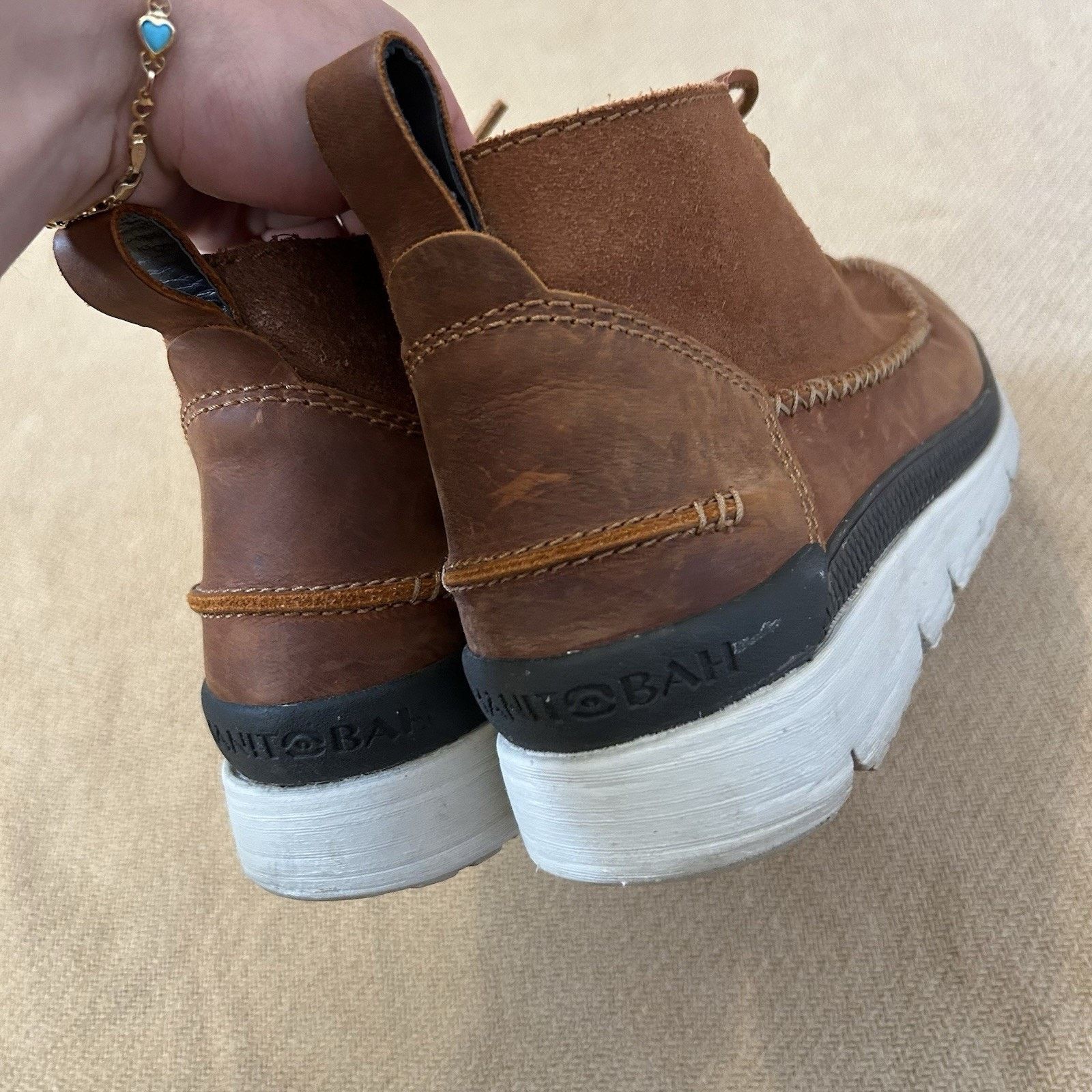 Other Manitobah Mukluks Mesa Moc Toe Brown Leather Boots Size 10.5 Size US 10.5 / EU 43-44 - 3 Thumbnail
