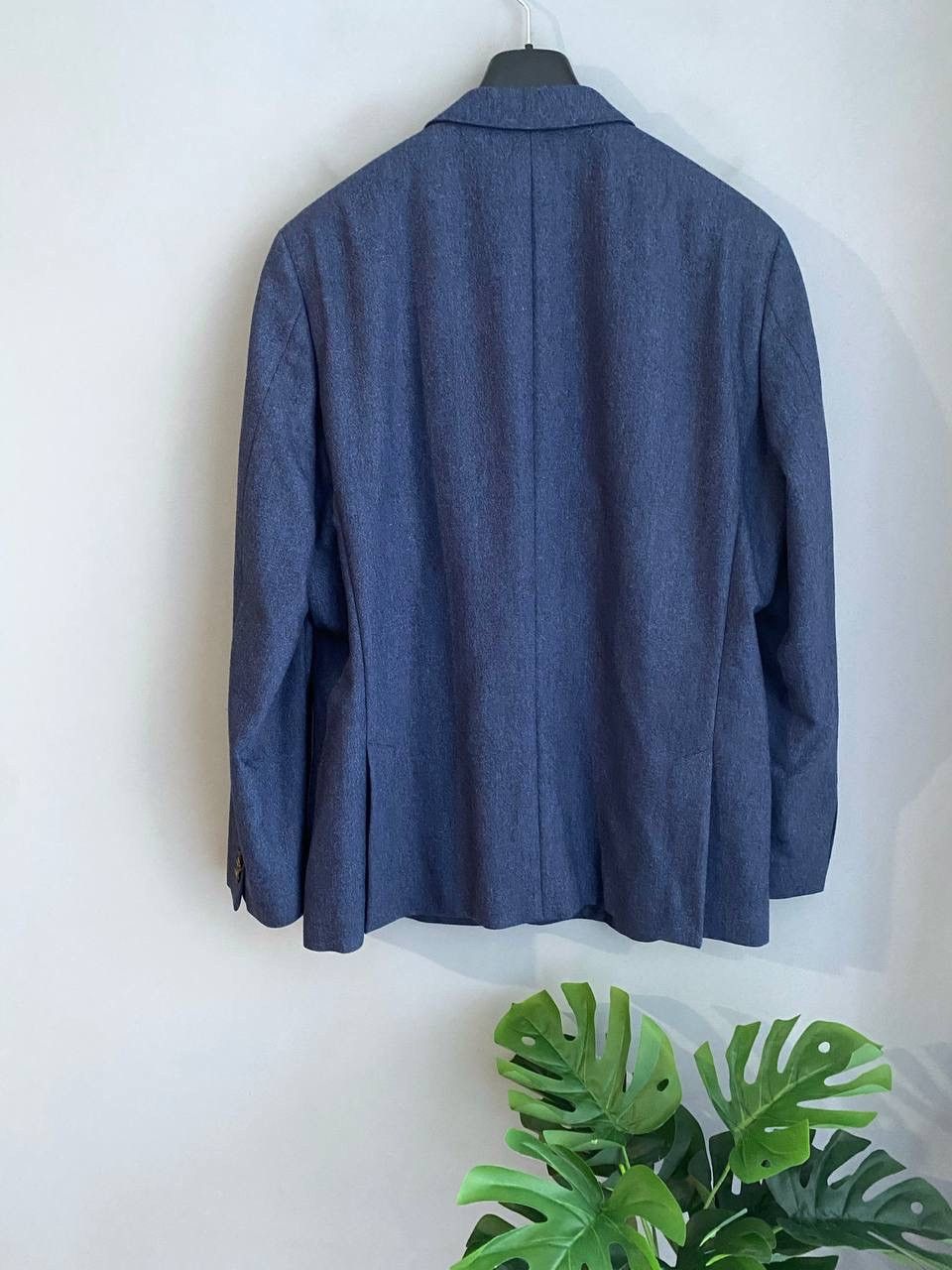 Vitale Barberis Canonico Yves Gerard x Vitale Barberis Wool/Silk Blue Blazer, Size 56 Size 54R - 15 Thumbnail