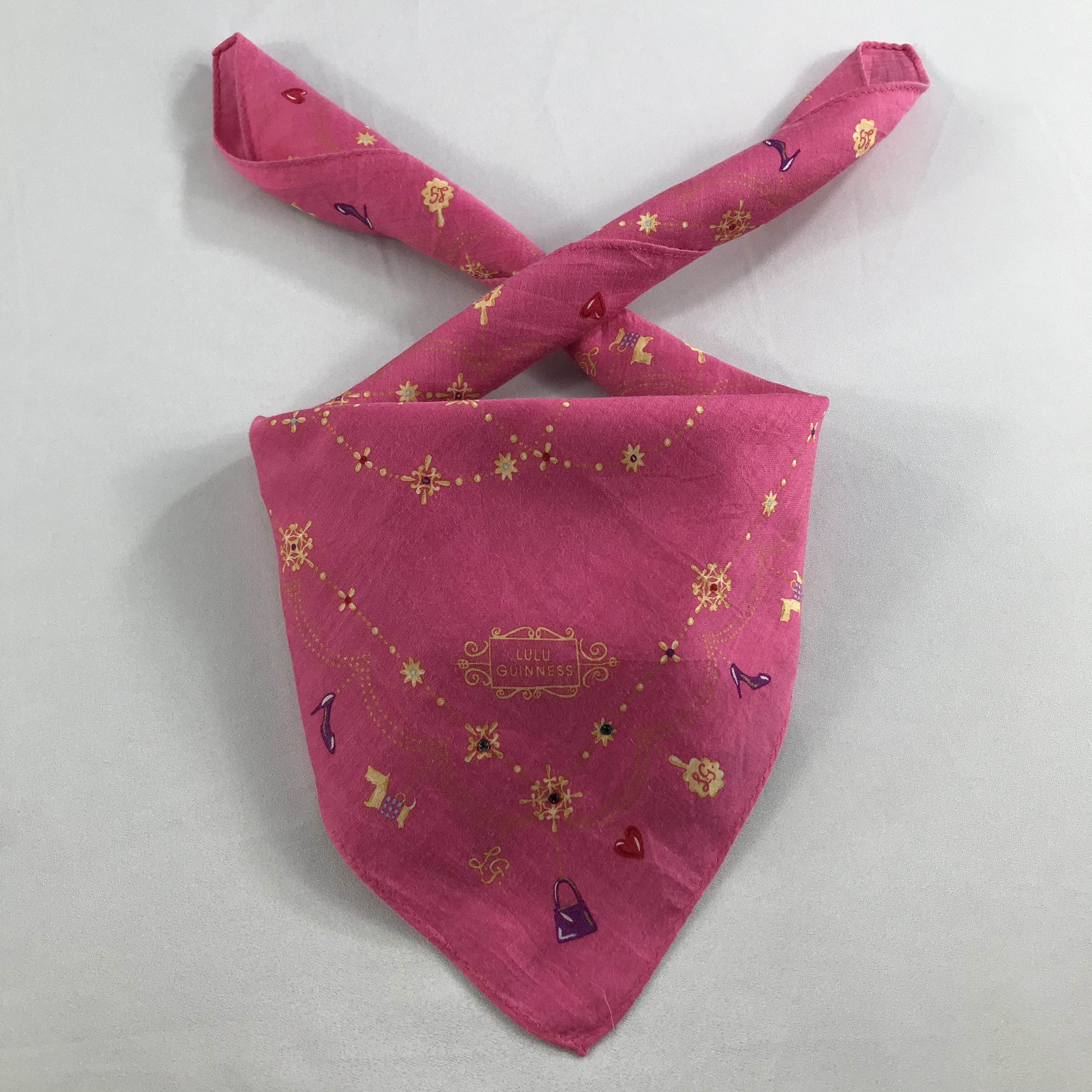 Vintage Lulu Guinness Bandana / Handkerchief / Neckerchief -S2616 Size ONE SIZE - 3 Thumbnail