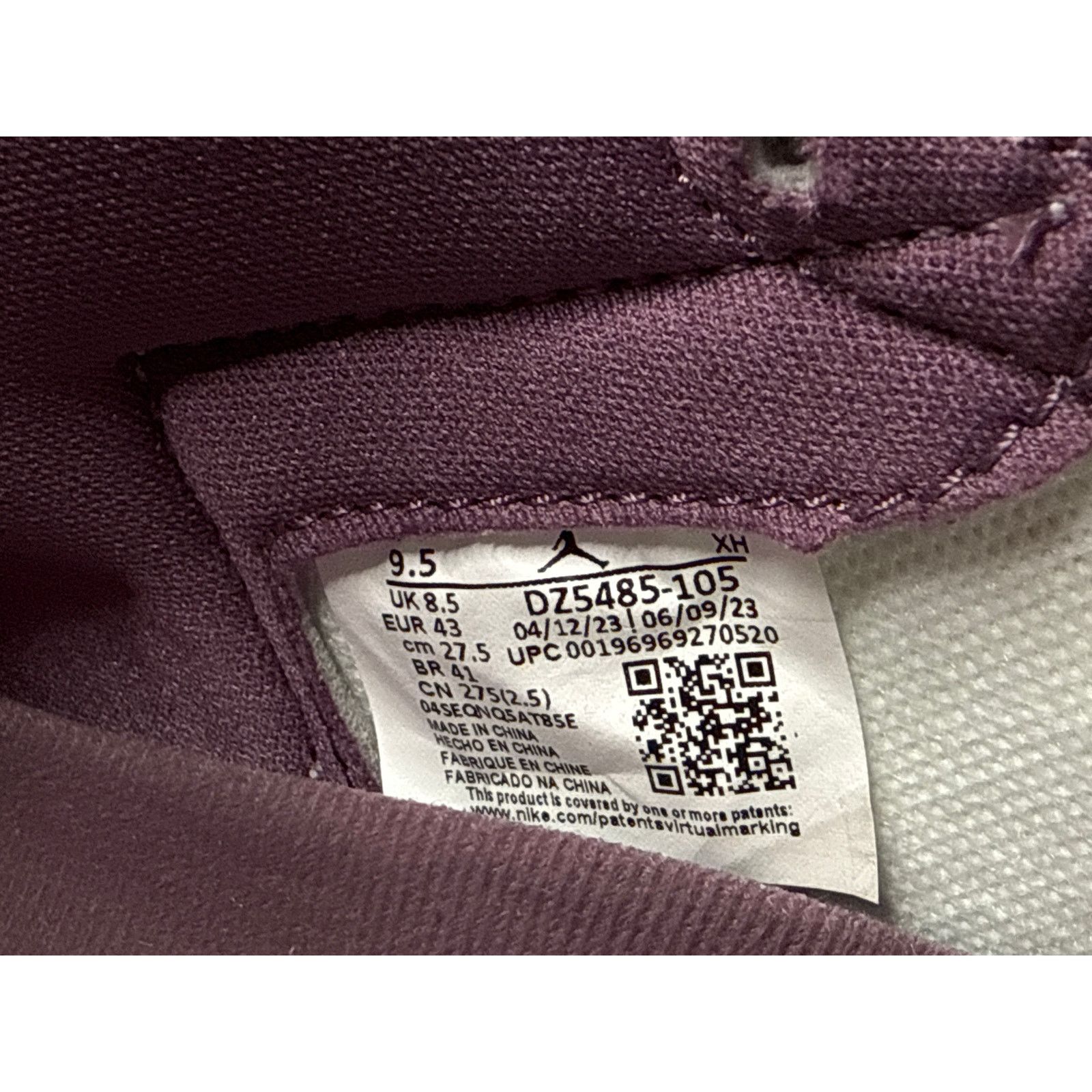 Jordan Brand Jordan 1 Retro High OG -Mauve- Sz 9.5M (NEW IN BOX) Size US 9.5 / EU 42-43 - 6 Thumbnail