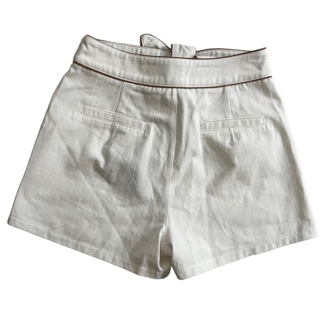 Ralph Lauren Le lis ivory denim tie shorts Size 27" / US 4 / IT 40 - 5 Thumbnail