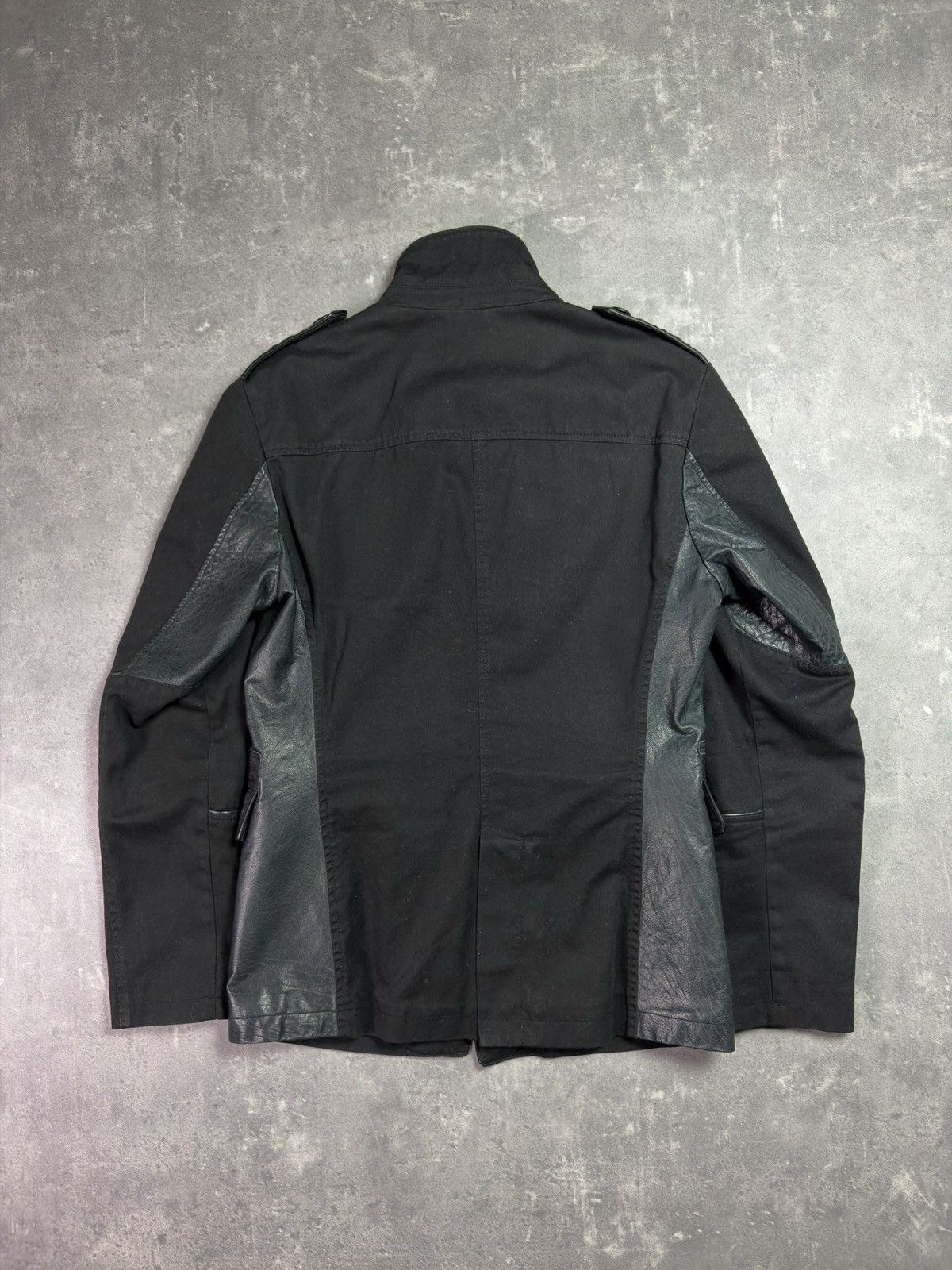 Dirk Bikkembergs Dirk Bikkembergs Leather Elements Blazer Cut Jacket 48 M Size US M / EU 48-50 / 2 - 3 Thumbnail