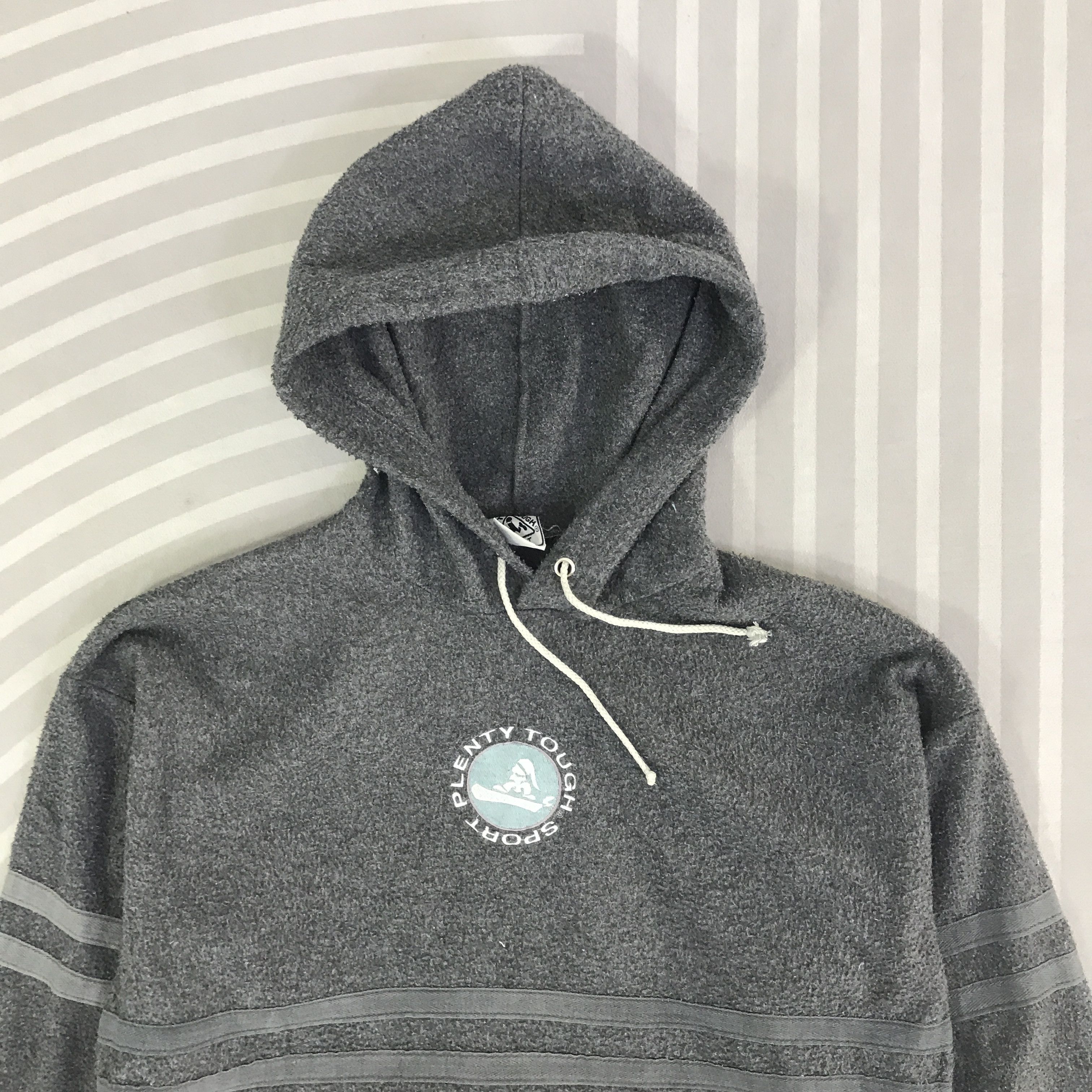 Japanese Brand Vintage Plenty Tough Sport fleece hoodie Sweatshirt K121B23 Size US L / EU 52-54 / 3 - 2 Thumbnail