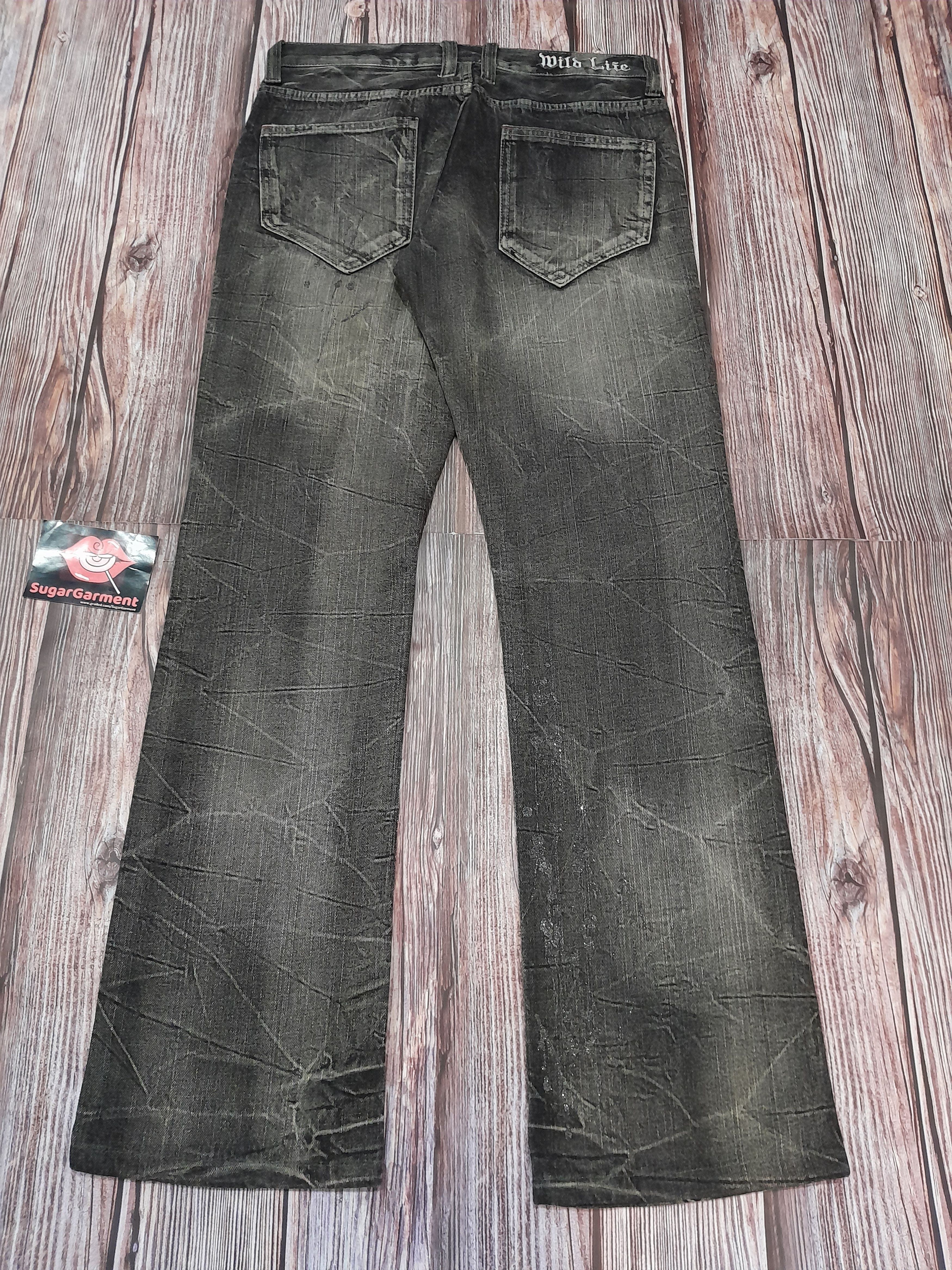 Japanese Brand × Vintage Japanese Brand Skull Wild Life Vintage Jeans Punk Size US 31 - 11 Thumbnail