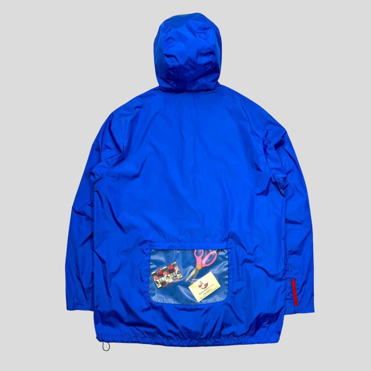 Prada Prada Sport SS99 Latex Pocket Electric Blue Jacket - L