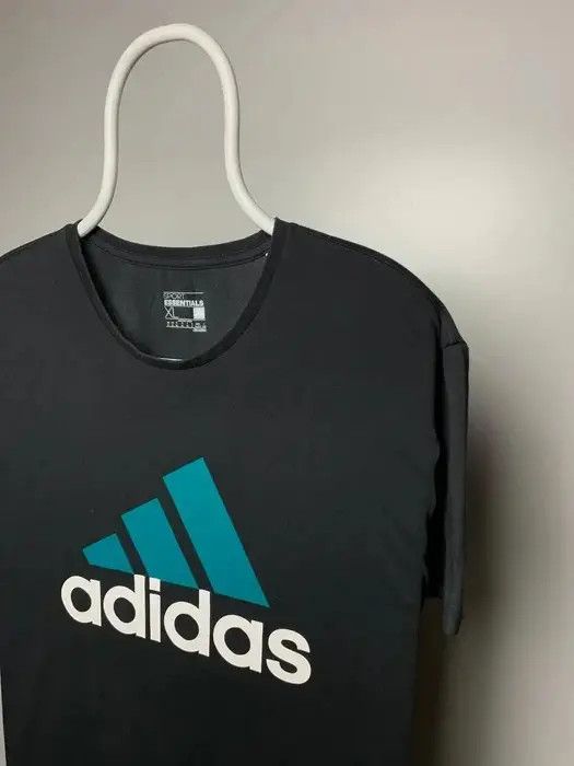 Adidas Adidas T-shirt vintage size XL sportswear black logo big Size US XL / EU 56 / 4 - 2 Thumbnail