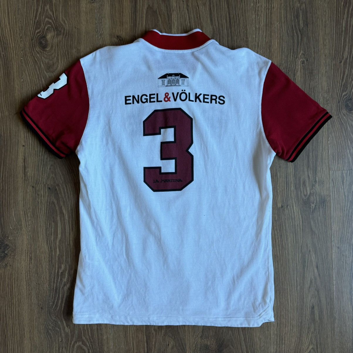 La Martina La Martina Polo Club Ancona Polo Men’s XL White/Red Size US XL / EU 56 / 4 - 5 Thumbnail