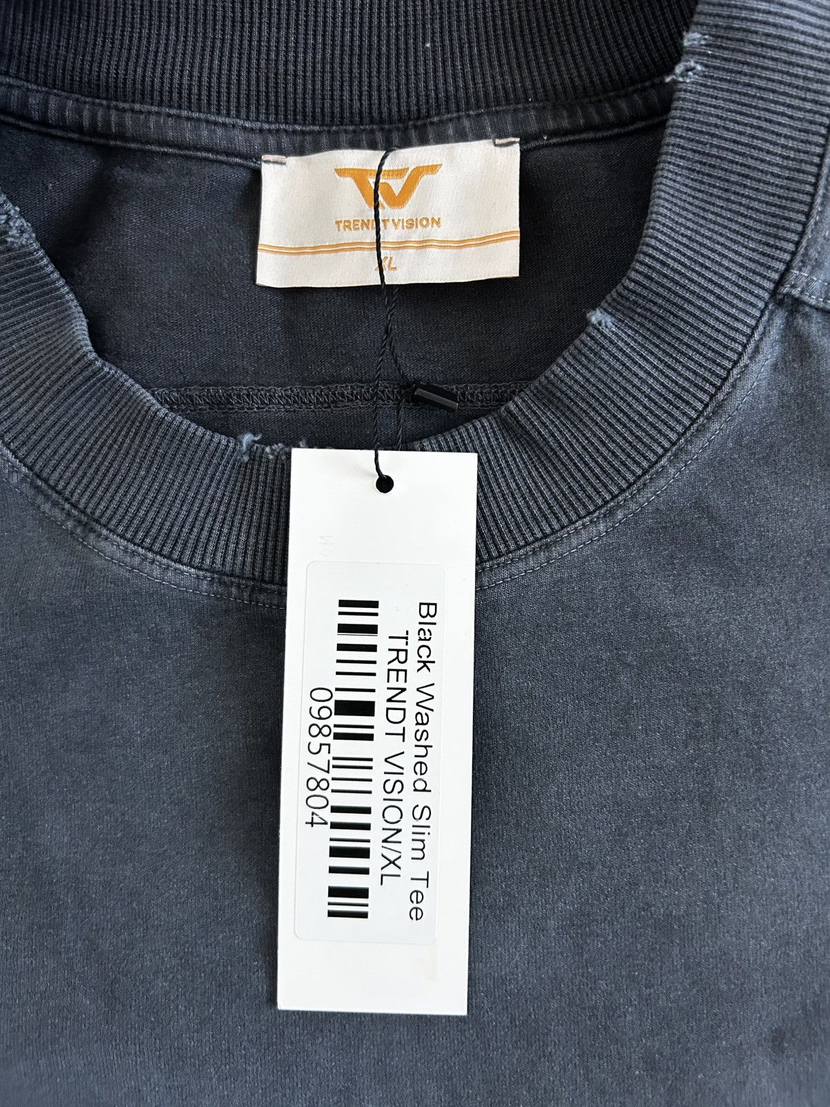 Trendt Vision × Vintage Trendtvision Washed Black Tee XL Size US XL / EU 56 / 4 - 3 Thumbnail