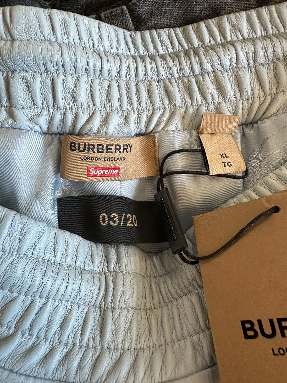 Burberry × Supreme BURBERRY X SUPREME 1/30 LEATHER PANTS Size US 32 / EU 48 - 5 Thumbnail