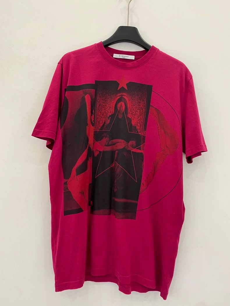 Givenchy Givenchy SS22 Retro Saint Mother Three-Panel Pattern Print Size US S / EU 44-46 / 1 - 1 Thumbnail
