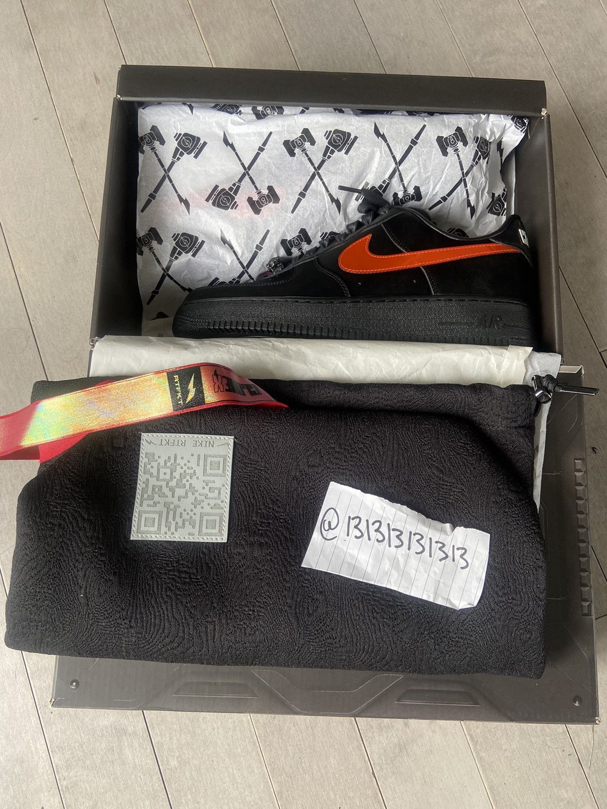 Nike NIKE Air Force 1 Genesis x RTFK Size US 10.5 / EU 43-44 - 3 Thumbnail