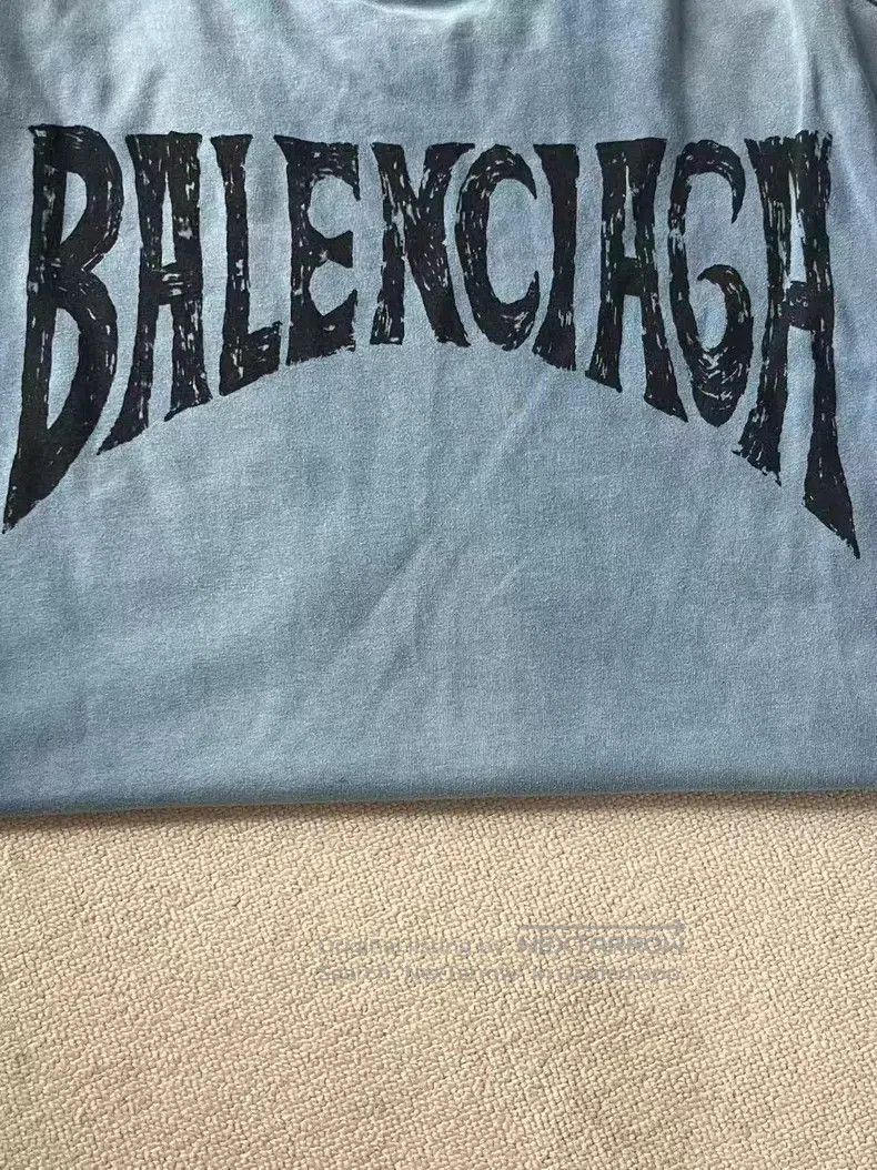 Balenciaga Balenciaga Alphabet Logo Embroidered Round Neck Short Slee Size US XS / EU 42 / 0 - 3 Thumbnail