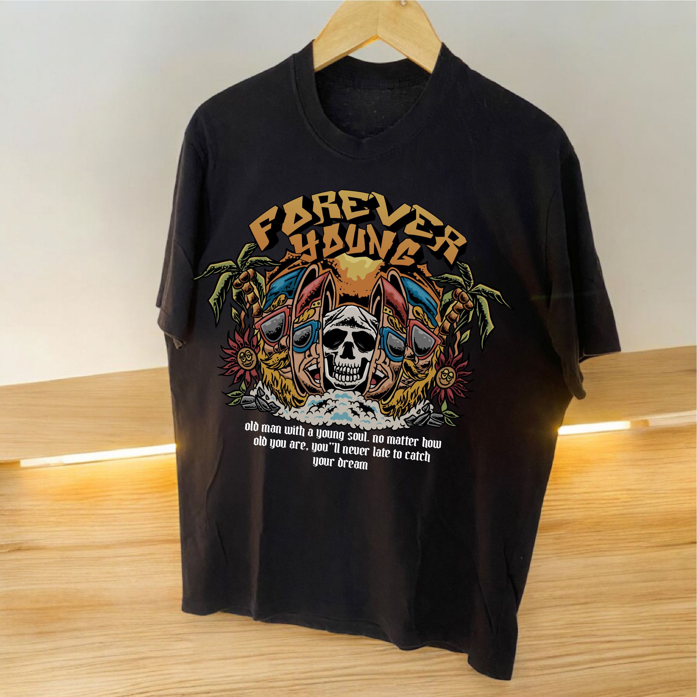 Local Authority Boundless T-shirt "FOREVER YOUNG" Size US L / EU 52-54 / 3 - 3 Thumbnail