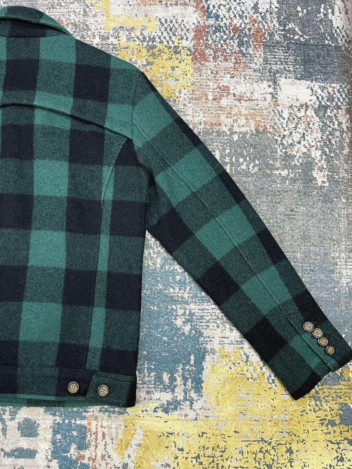 Japanese Brand Vintage Rise Lily Tartan Plaid Green Jacket Size US S / EU 44-46 / 1 - 8 Thumbnail