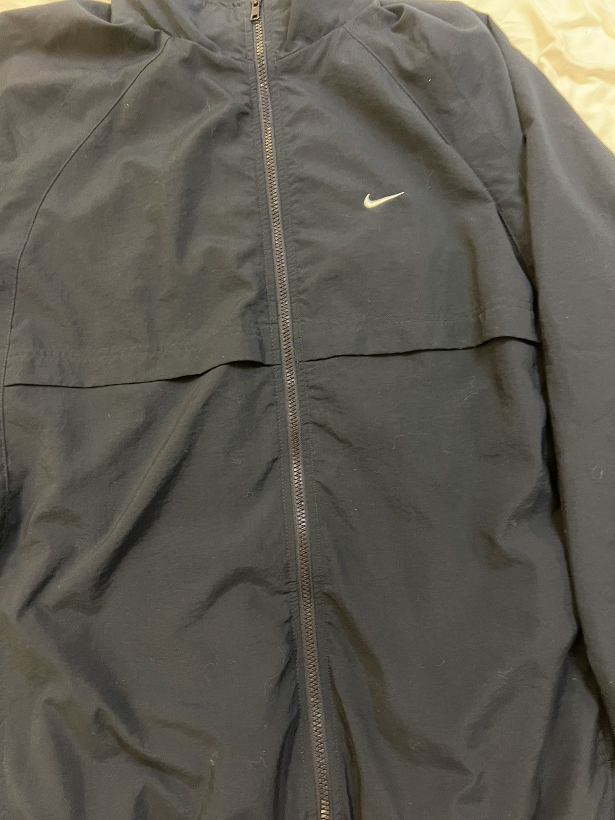 Nike × Vintage Y2K NIKE Navy Track-Suit Jacket Size US L / EU 52-54 / 3 - 5 Thumbnail