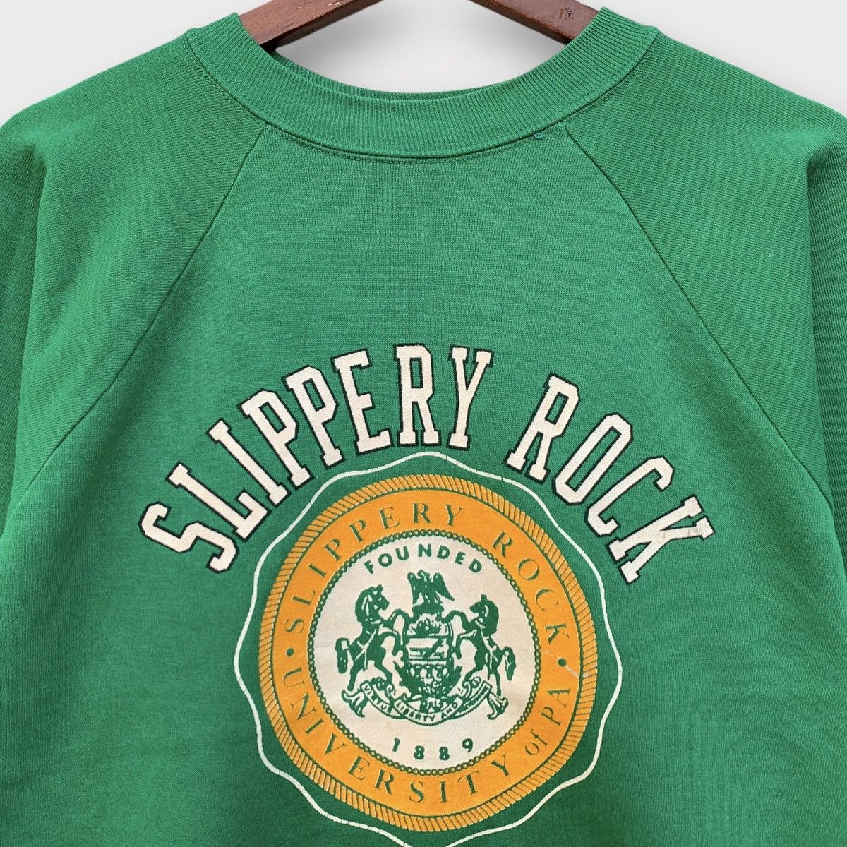 Logo 7 × Vintage Vintage 1990s LOGO 7 Slippery Rock University Crewneck Size L / US 10 / IT 46 - 6 Thumbnail
