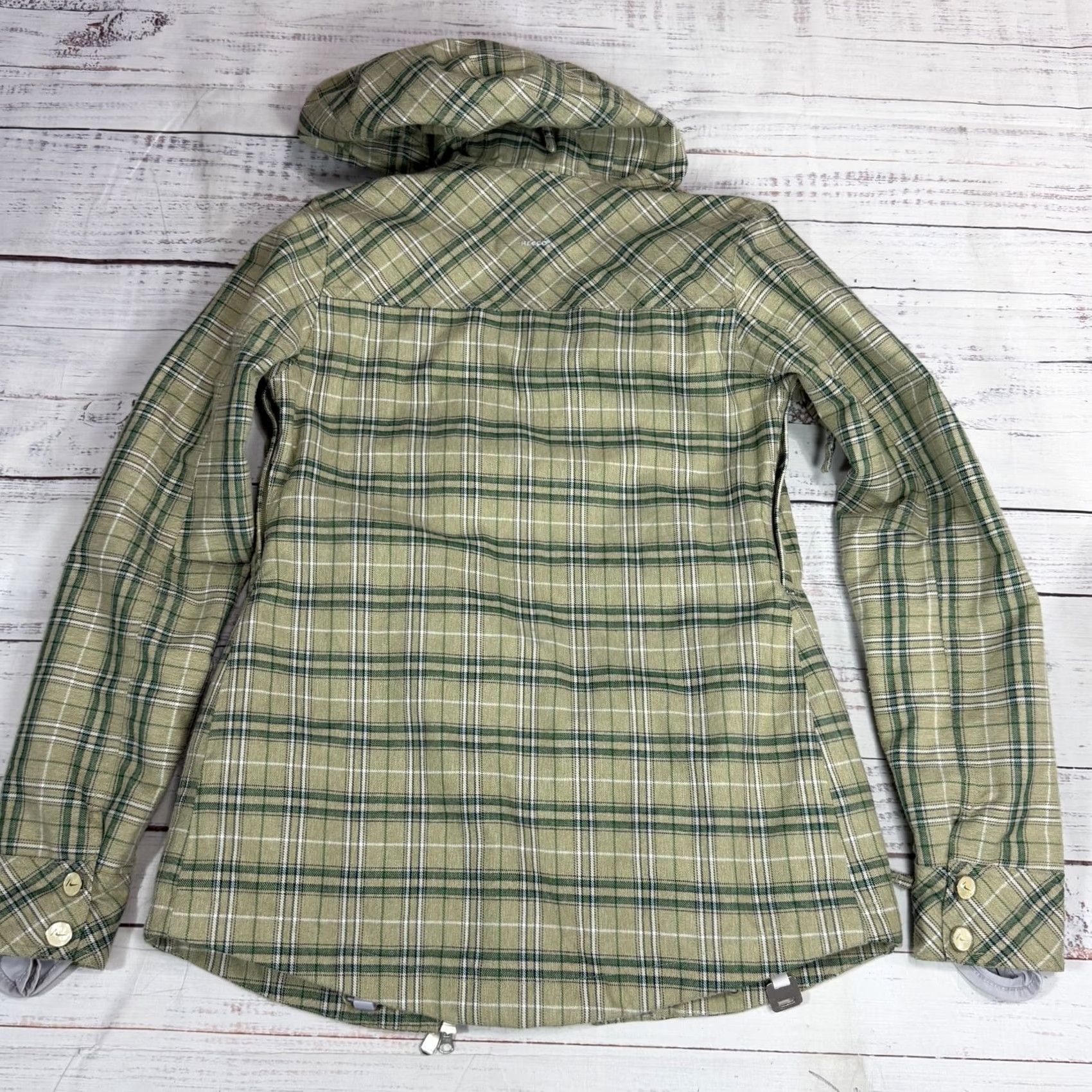 Nike Nike Snowboarding Women's Green Plaid Hooded Jacket Sz S Parka Size S / US 4 / IT 40 - 4 Thumbnail