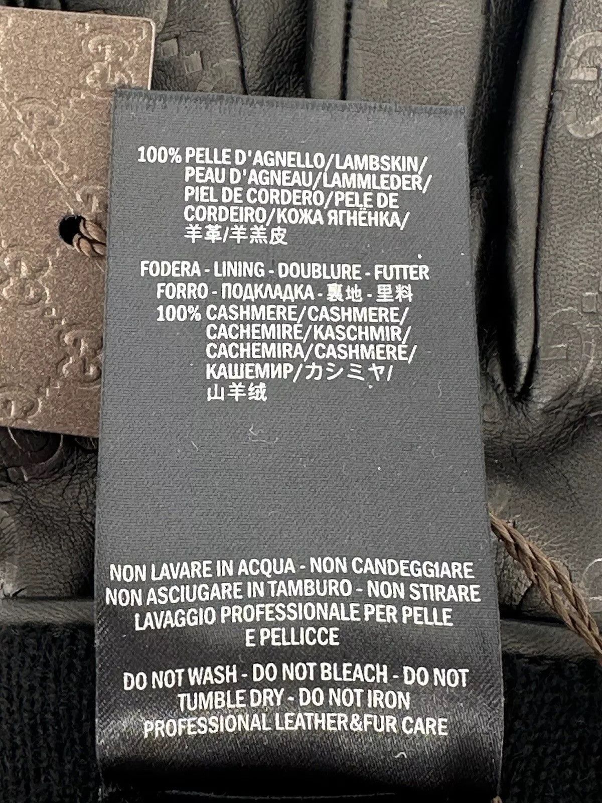Gucci new Gucci Gloves Size-9-M nen's leather Size ONE SIZE - 10 Thumbnail