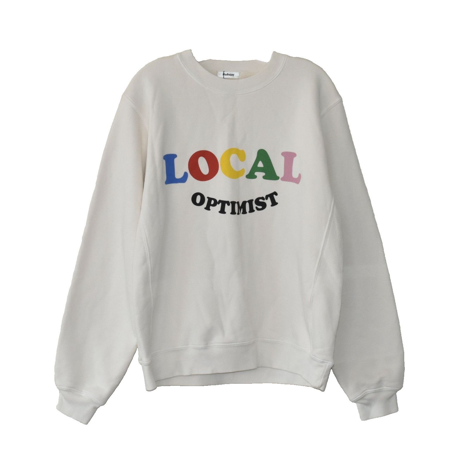 Madhappy NWT MADHAPPY Antique White Fleece Crewneck Sweatshirt Size M Size US M / EU 48-50 / 2 - 1 Thumbnail
