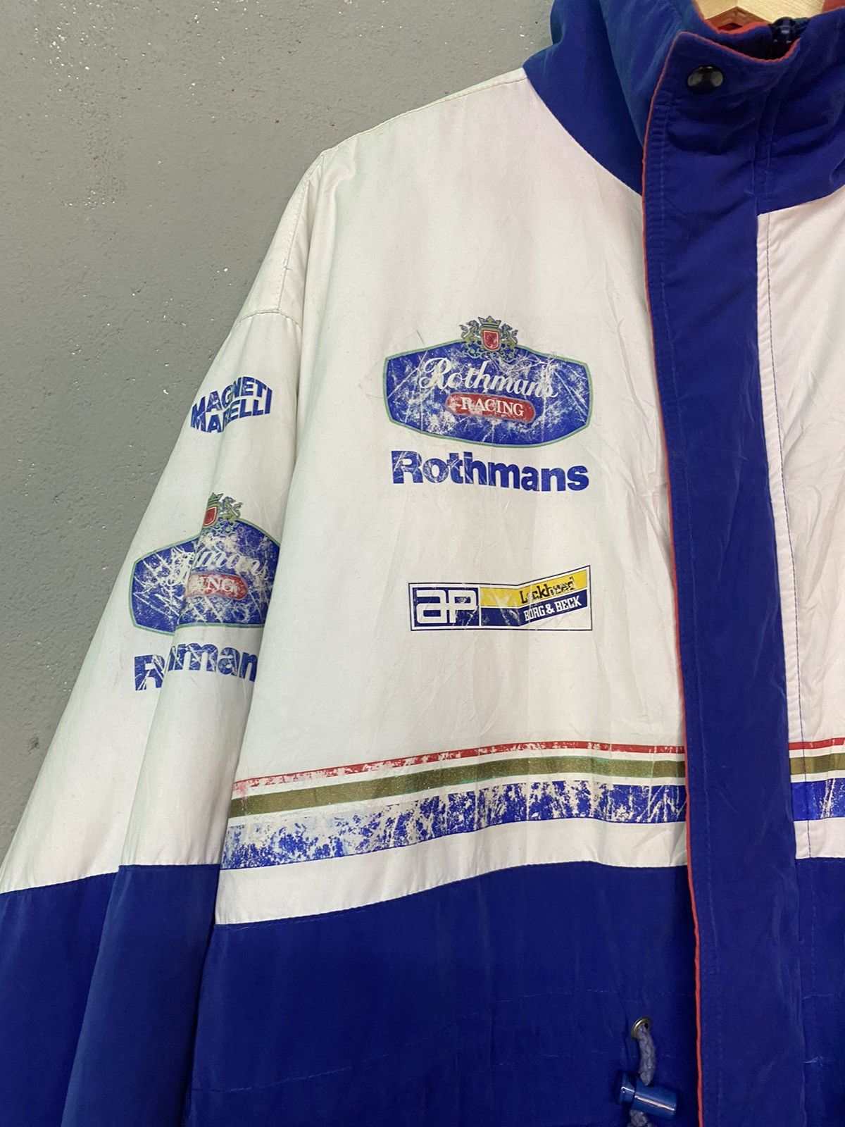 Vintage Rothmans Williams Renault F1 1990s padded jacket by