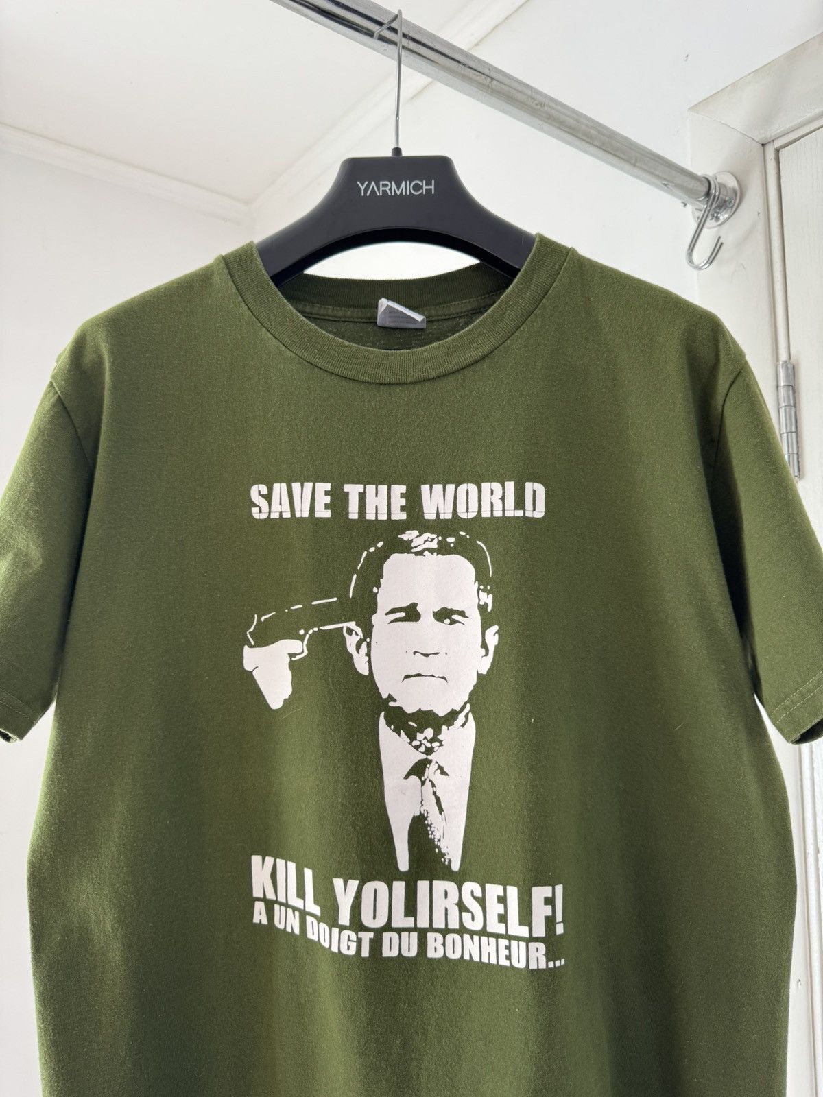 Band Tees Vintage Save The World Kill Yourself George Bush Tee NOFX Size US M / EU 48-50 / 2 - 2 Thumbnail
