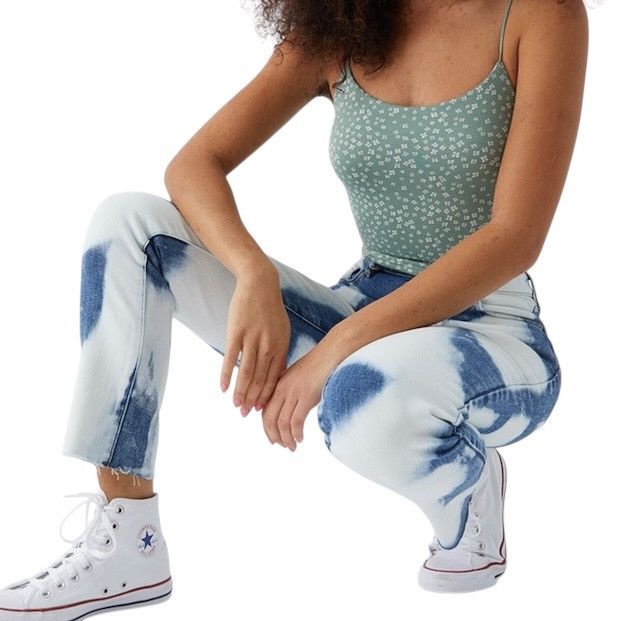 Pacsun Pacsun Acid Bleach Wash Mom Jeans Size 24" / US 00 / IT 34 - 2 Thumbnail