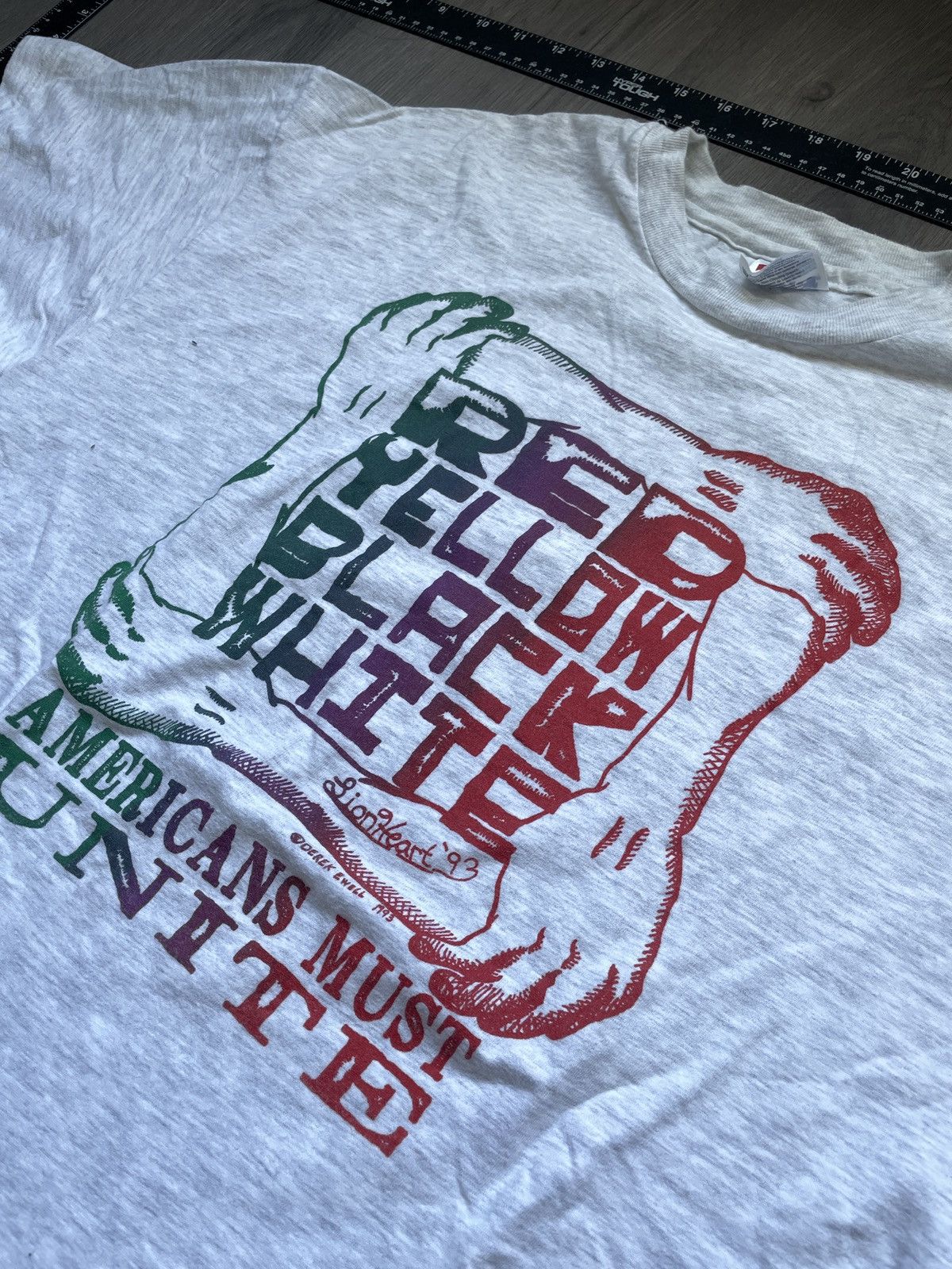 Hanes Vintage 90’s Hanes “American Unity” Graphic T-shirt (Sz. XL) Size US XL / EU 56 / 4 - 2 Thumbnail