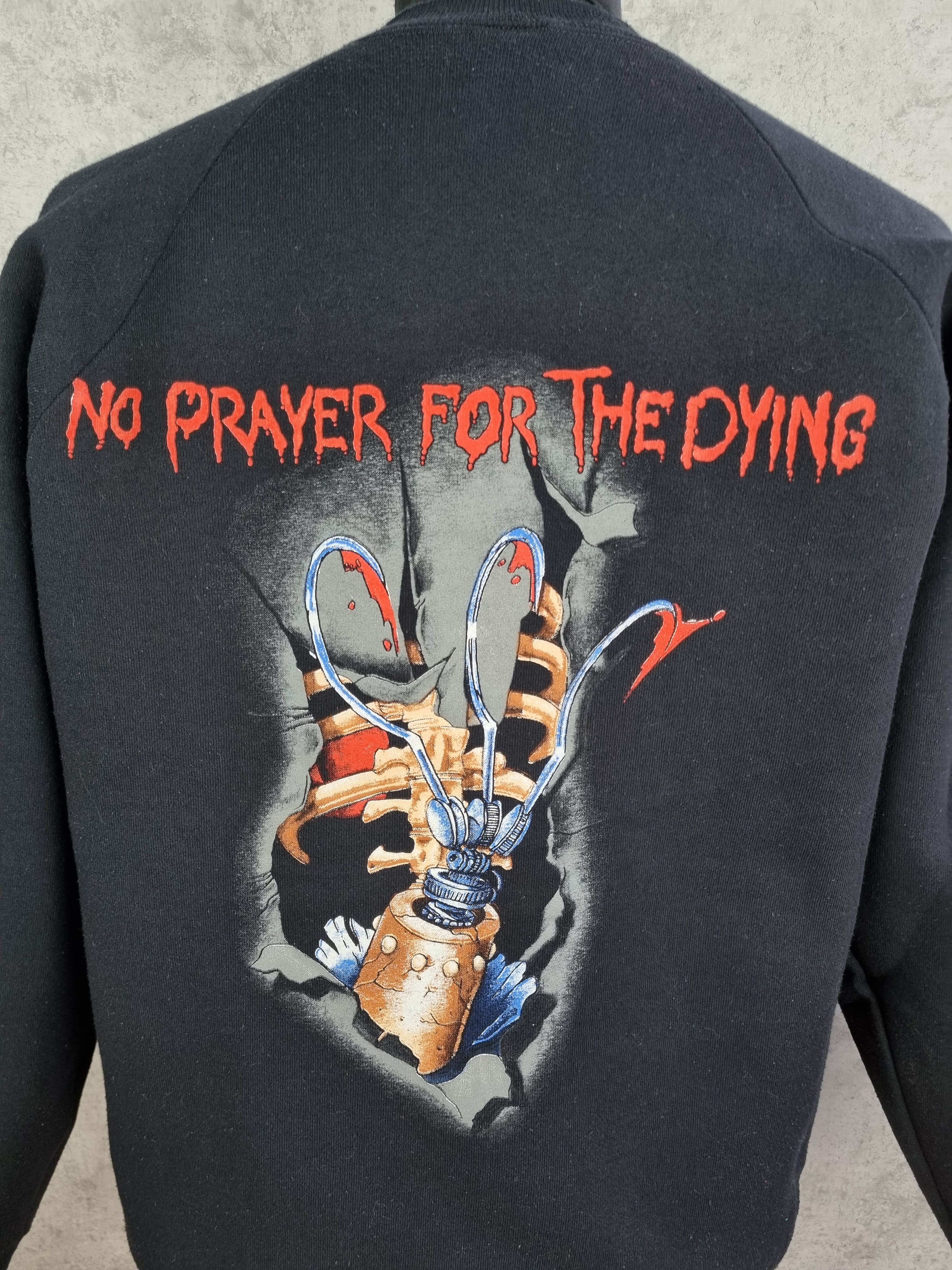 Iron Maiden × Vintage 90s Iron Maiden Big Print Vintage Hoodie Size US XL / EU 56 / 4 - 11 Thumbnail