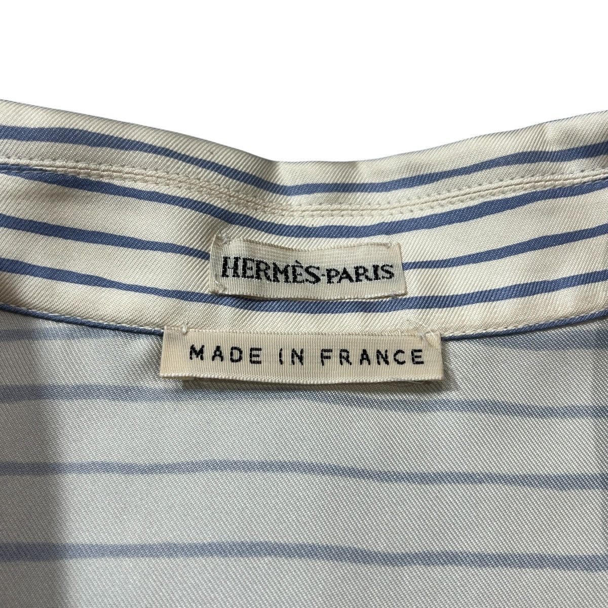 Hermes HERMES Blue Stripe Blouse Size XS / US 0-2 / IT 36-38 - 3 Thumbnail