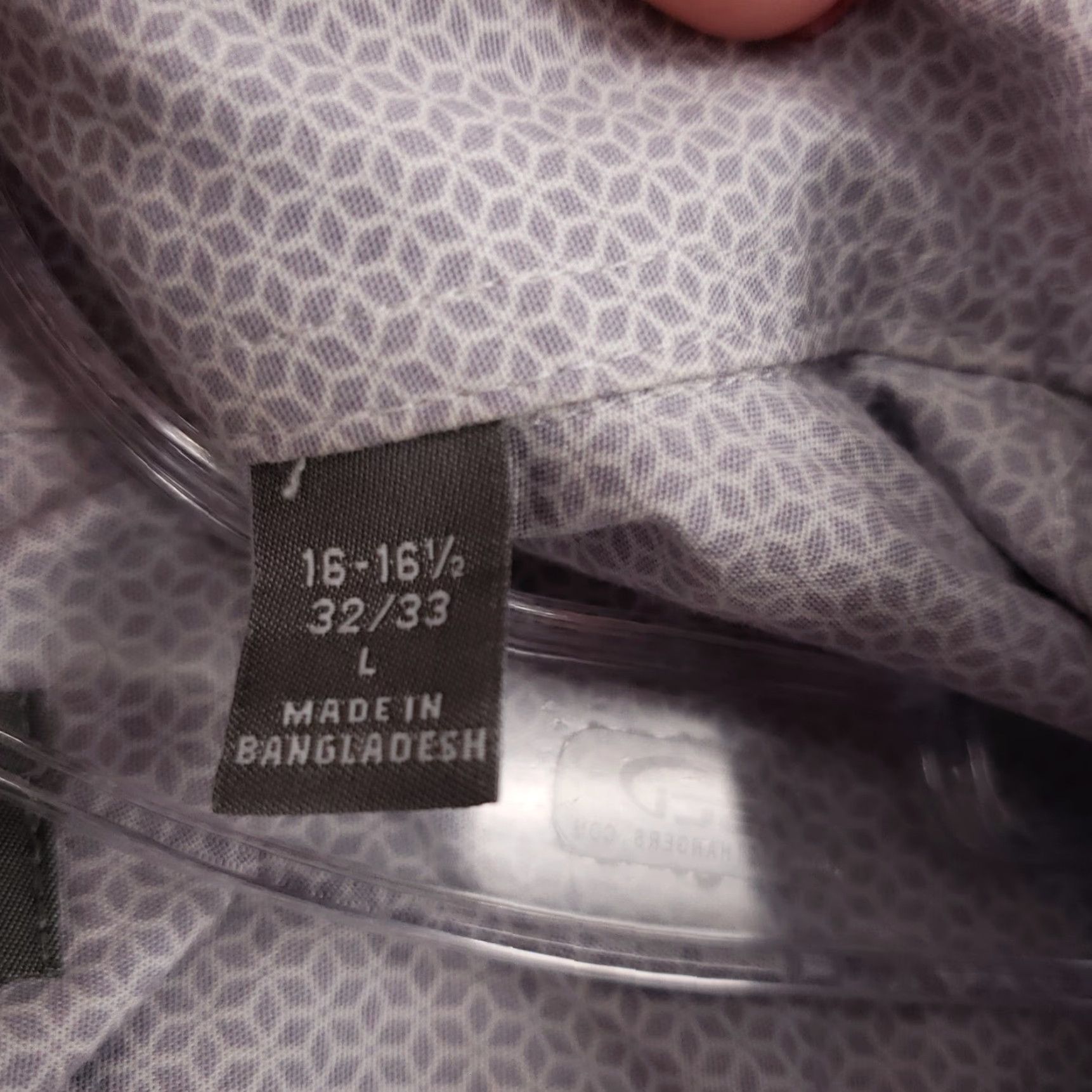 Michael Kors Michael Kors Dress Shirt Men L Large Button-Up Slim Geometric Long Sleeve Cotton Color Gray Size 42R - 4 Thumbnail