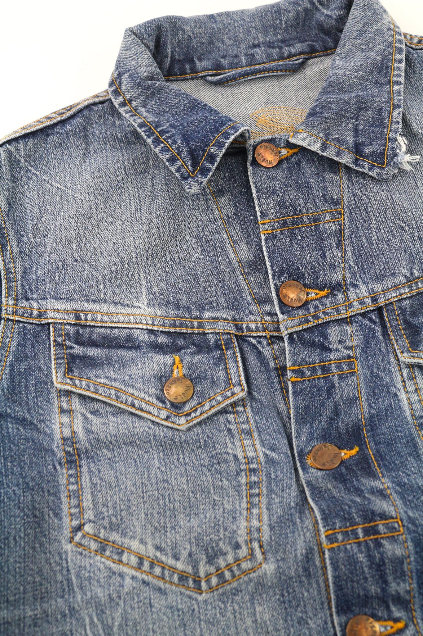 Nudie Jeans CONNY LIGHT VINTAGE S Cotton Denim Blue Jacket 80805 Size US S / EU 44-46 / 1 - 6 Thumbnail