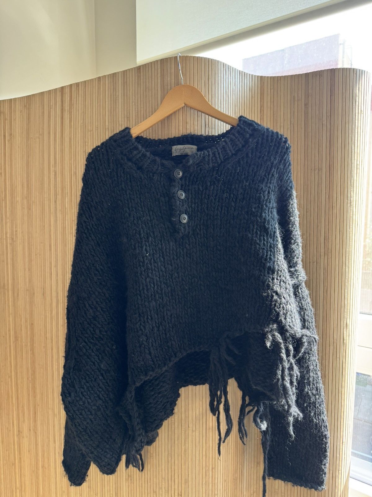 Yohji Yamamoto Archive Yohji Yamamoto FW20 Cropped Oversized Sweater Size US L / EU 52-54 / 3 - 2 Thumbnail