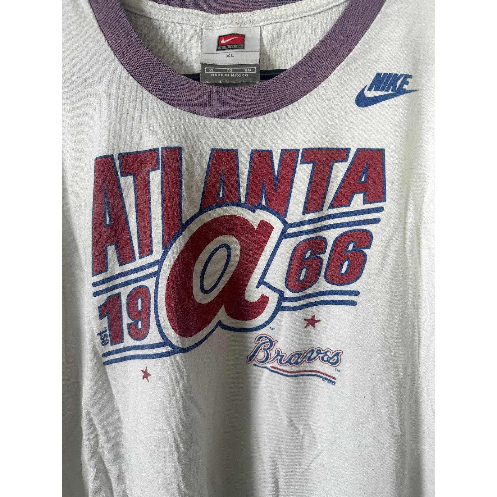 MLB × Nike × Vintage Vintage 2004 Nike Atlanta Braves T-Shirt - XL Size US XL / EU 56 / 4 - 2 Thumbnail